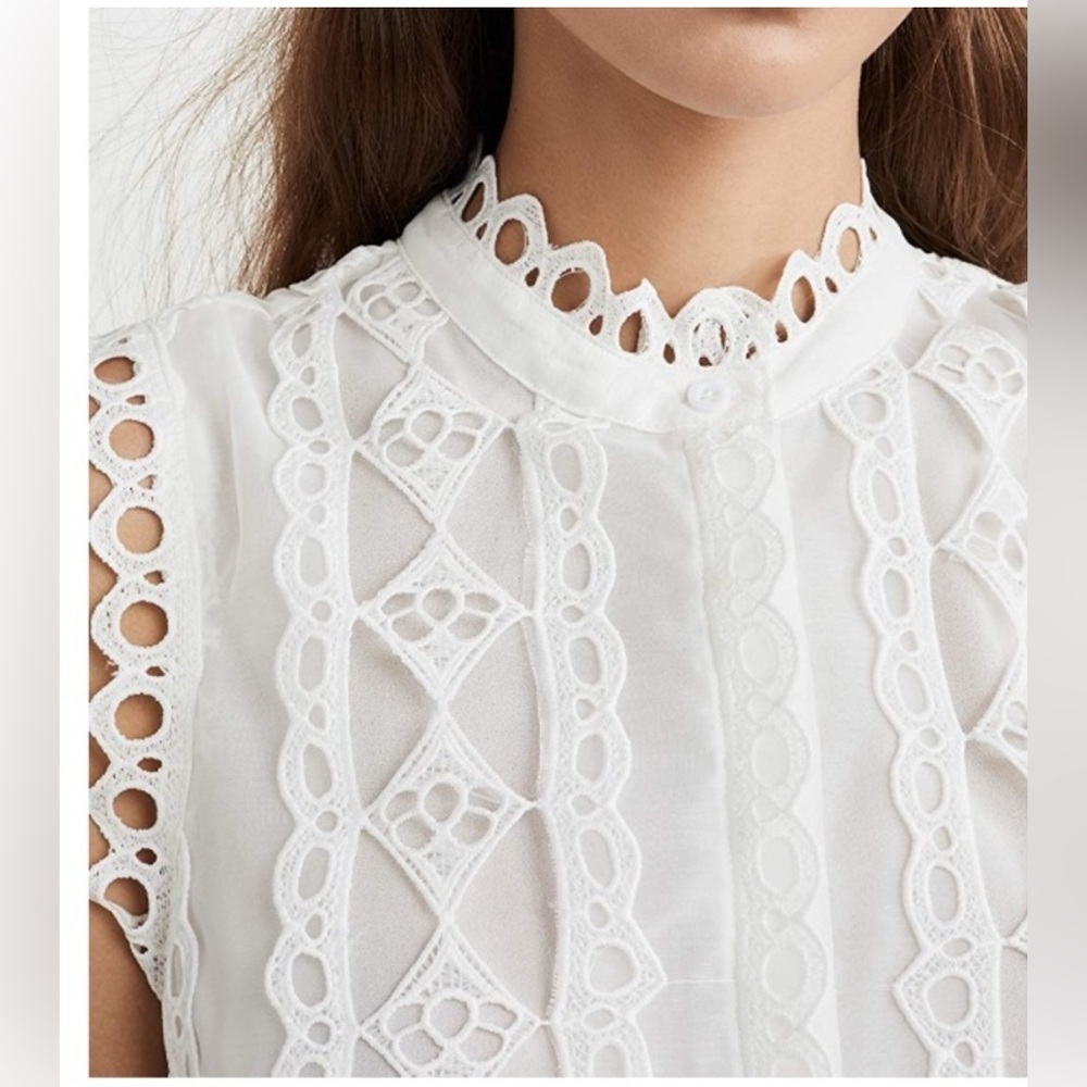 Endless Rose Lace Mini Dress white M - Picture 3 of 11